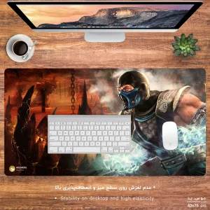 ماوس پد مخصوص بازی هومرو مدل MX826 طرح بازی مورتال کامبت