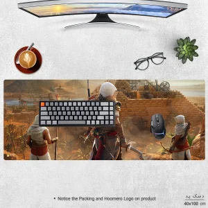 ماوس پد هومرو مدل HX417 طرح Assassin's Creed سایز 40x100 سانتی‌متر