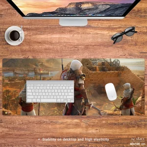 ماوس پد هومرو مدل HX417 طرح Assassin's Creed سایز 40x100 سانتی‌متر