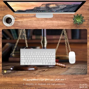 ماوس پد هومرو مدل MX1007 طرح حقوق و قضاوت