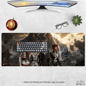 ماوس پد هومرو مدل HX631 طرح Expedition 33 سایز 40x100 سانتی‌متر