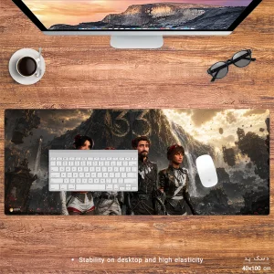 ماوس پد هومرو مدل HX631 طرح Expedition 33 سایز 40x100 سانتی‌متر