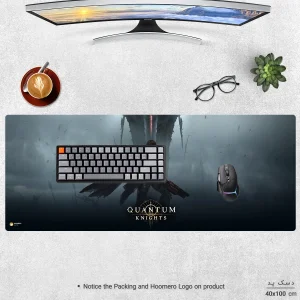 ماوس پد هومرو مدل HX548 طرح Quantum Knights سایز 40x100 سانتی‌متر