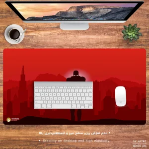 ماوس پد هومرو مدل MX2015 طرح مرد آهنی Iron Man