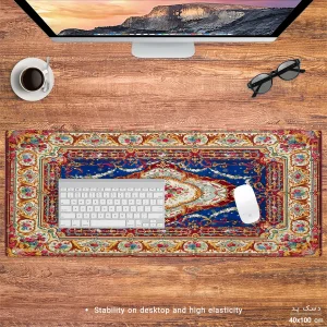 ماوس پد هومرو مدل HX310 طرح فرش ایرانی سنتی سایز 40x100 سانتی‌متر