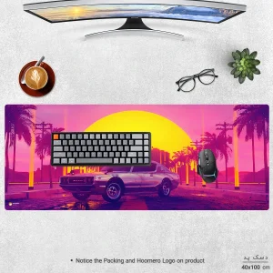 ماوس پد هومرو مدل HX103 طرح GTA سایز 40x100 سانتی‌متر