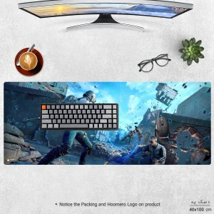 ماوس پد هومرو مدل HX124 طرح PUBG سایز 40x100 سانتی‌متر