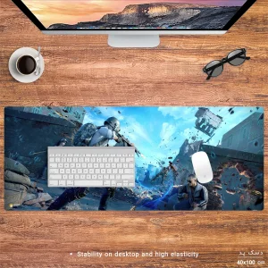 ماوس پد هومرو مدل HX124 طرح PUBG سایز 40x100 سانتی‌متر