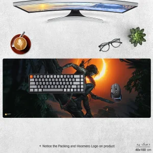 ماوس پد هومرو مدل HX571 طرح Tomb Raider سایز 40x100 سانتی‌متر