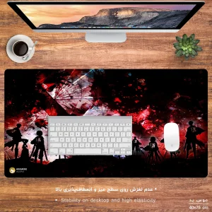ماوس پد هومرو مدل MX562 طرح انیمه اتک ان تایتان