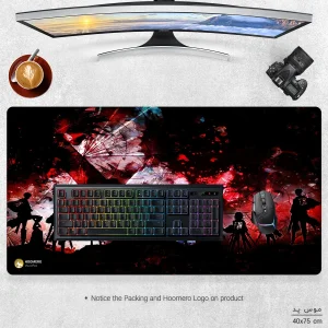 ماوس پد هومرو مدل MX562 طرح انیمه اتک ان تایتان