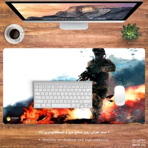 ماوس پد مخصوص بازی هومرو مدل MX1094 طرح بازی کال اف دیوتی