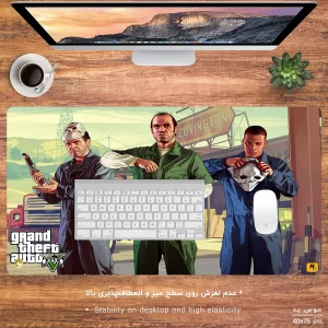 ماوس پد مخصوص بازی هومرو مدل MX696 طرح بازی جی تی ای GTA