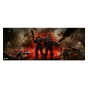 ماوس پد هومرو مدل HX495 طرح بازی Gears of War سایز 40x100 سانتی‌متر