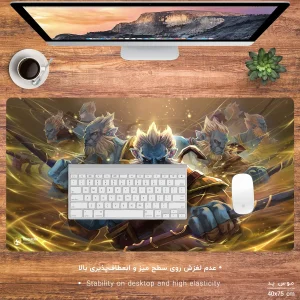 ماوس پد مخصوص بازی هومرو مدل MX655 طرح بازی Dota2