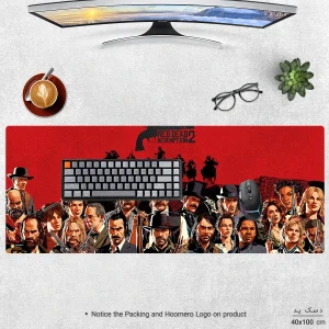 ماوس پد هومرو مدل HX261 طرح Red Dead Redemption سایز 40x100 سانتی‌متر