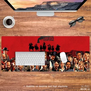 ماوس پد هومرو مدل HX261 طرح Red Dead Redemption سایز 40x100 سانتی‌متر