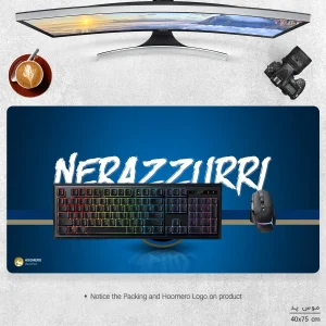 ماوس پد هومرو مدل MX702 طرح باشگاه فوتبال اینتر میلان