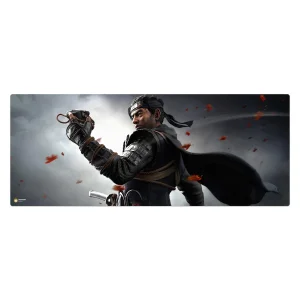 ماوس پد هومرو مدل HX197 طرح Ghost of Tsushima سایز 40x100 سانتی‌متر