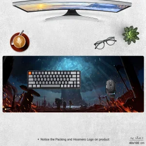 ماوس پد هومرو مدل HX612 طرح World of Warcraft سایز 40x100 سانتی‌متر