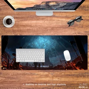 ماوس پد هومرو مدل HX612 طرح World of Warcraft سایز 40x100 سانتی‌متر