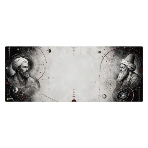 ماوس پد هومرو مدل HX632 طرح دانشمند ایرانی سایز 40x100 سانتی‌متر