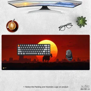 ماوس پد هومرو مدل HX555 طرح Red Dead Redemption سایز 40x100 سانتی متر