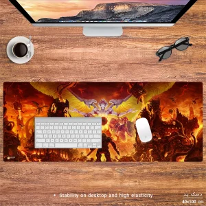 ماوس پد هومرو مدل HX270 طرح DOOM سایز 40x100 سانتی‌متر