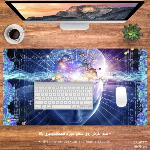ماوس پد هومرو مدل MX532 طرح مغز انسان