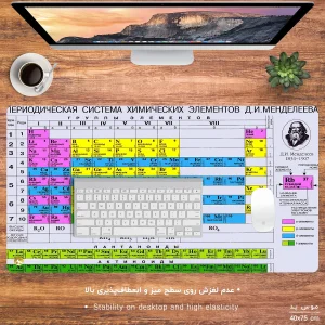 ماوس پد هومرو مدل MX979 طرح شیمی جدول مندلیف