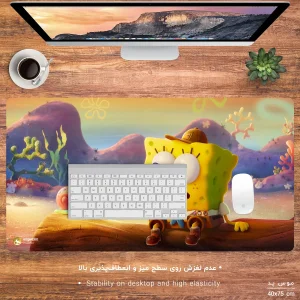 ماوس پد هومرو مدل MX096 طرح باب اسفنجی