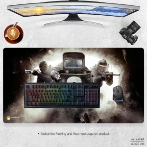 ماوس پد مخصوص بازی هومرو مدل MX1273 طرح بازی رینبو سیکس Tom Clancys Rainbow Six