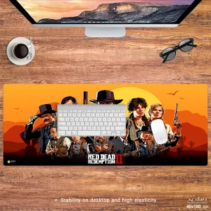 ماوس پد هومرو مدل HX014 طرح Red Dead Redemption سایز 40x100 سانتی‌متر