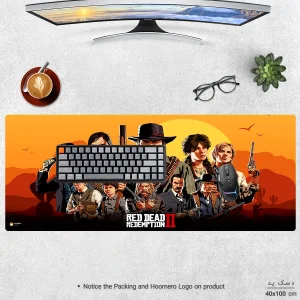ماوس پد هومرو مدل HX014 طرح Red Dead Redemption سایز 40x100 سانتی‌متر