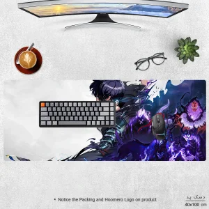ماوس پد هومرو مدل HX575 طرح Solo Leveling سایز 40x100 سانتی‌متر