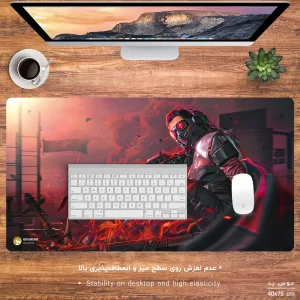 ماوس پد مخصوص بازی هومرو مدل MX632 طرح بازی کال اف دیوتی
