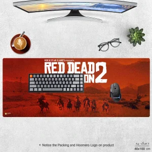 ماوس پد هومرو مدل HX334 طرح Red Dead Redemption سایز 40x100 سانتی‌متر