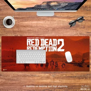 ماوس پد هومرو مدل HX334 طرح Red Dead Redemption سایز 40x100 سانتی‌متر