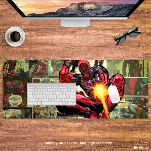 ماوس پد هومرو مدل HX391 طرح Deadpool سایز 40x100 سانتی‌متر