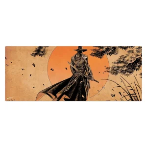 ماوس پد هومرو مدل HX216 طرح Samurai سایز 40x100 سانتی‌متر