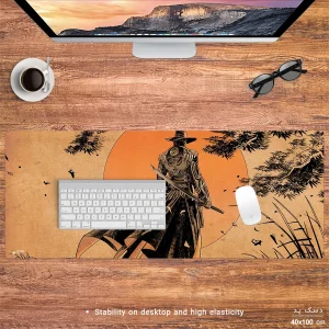 ماوس پد هومرو مدل HX216 طرح Samurai سایز 40x100 سانتی‌متر