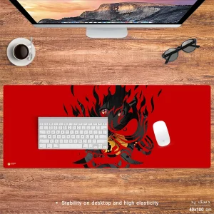 ماوس پد هومرو مدل HX217 طرح Samurai سایز 40x100 سانتی‌متر