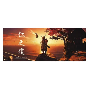 ماوس پد هومرو مدل HX187 طرح Ghost of Tsushima سایز 40x100 سانتی‌متر