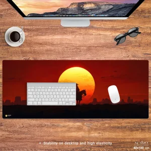 ماوس پد هومرو مدل HX213 طرح Red Dead Redemption سایز 40x100 سانتی‌متر