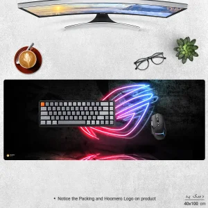 ماوس پد هومرو مدل HX562 طرح ایسوس ROG سایز 40x100 سانتی متر