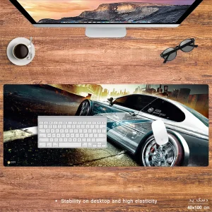 ماوس پد هومرو مدل HX531 طرح بازی Need for Speed سایز 40x100 سانتی‌متر