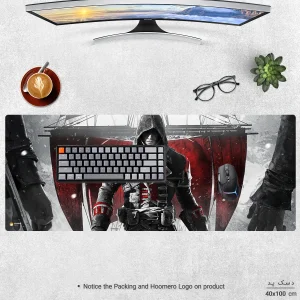 ماوس پد هومرو مدل HX429 طرح Assassin's Creed سایز 40x100 سانتی‌متر
