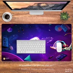 ماوس پد هومرو مدل MX688 طرح گلکسی کهکشان مارشملو