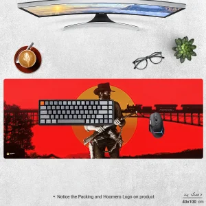 ماوس پد هومرو مدل HX177 طرح Red Dead Redemption سایز 40x100 سانتی‌متر