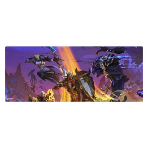ماوس پد هومرو مدل HX613 طرح World of Warcraft سایز 40x100 سانتی‌متر